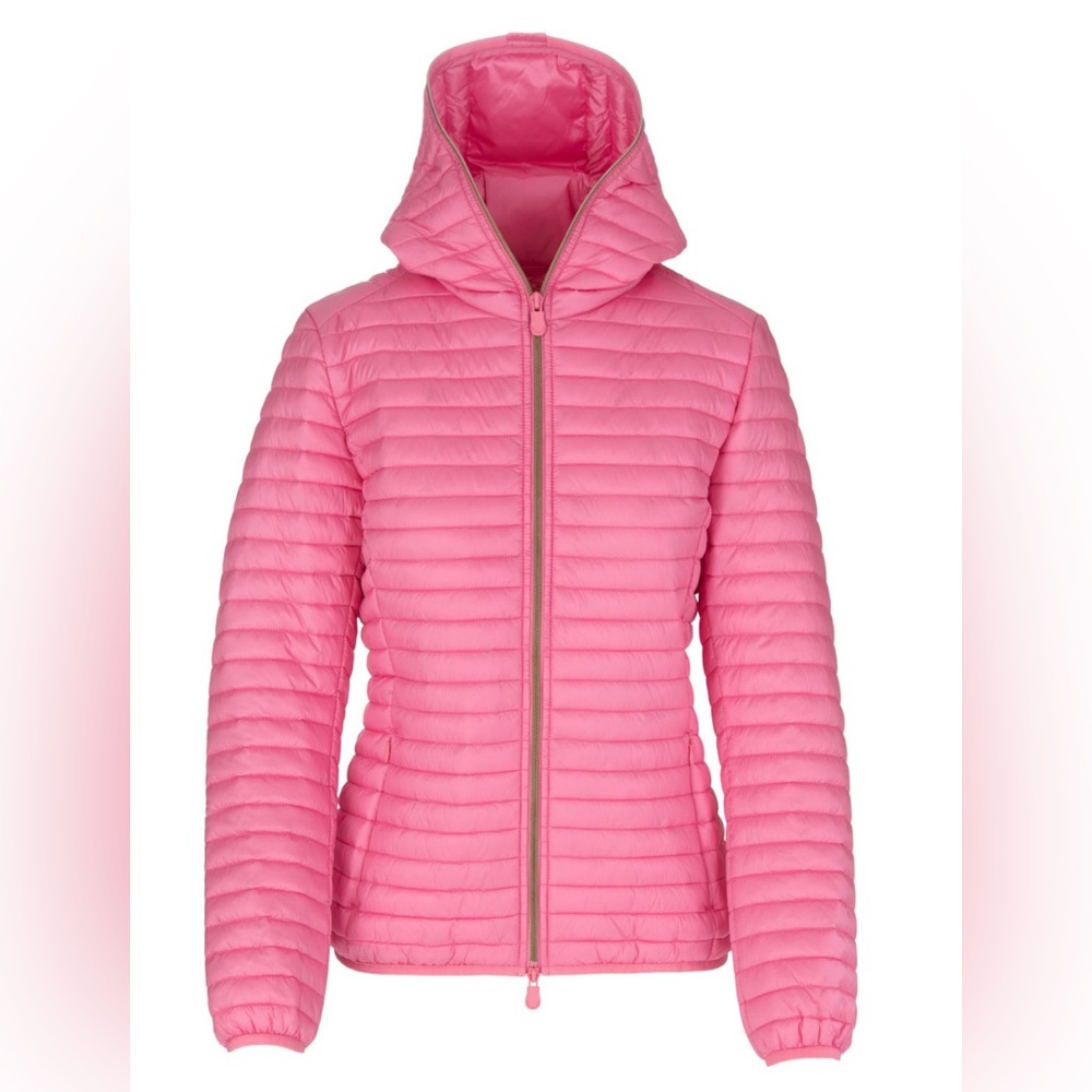 SAVE THE DUCK ALEXA women pink puffer jacket